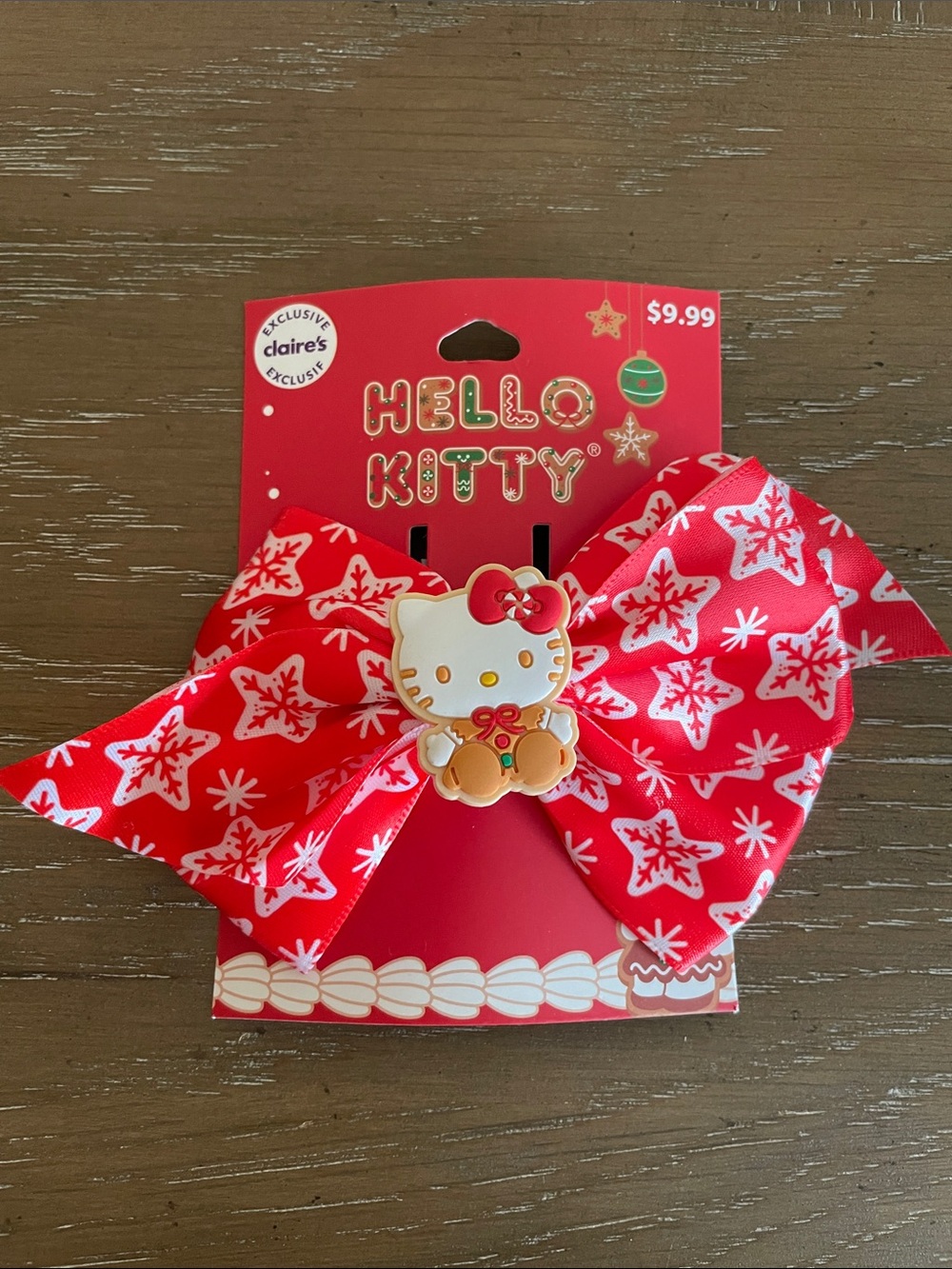 💖 Pick three $15 - Claire's Red Hello Kitty Festive Bow Hair Clip